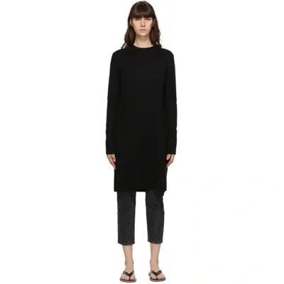 Totême Black Merino Slit Knit Sweater