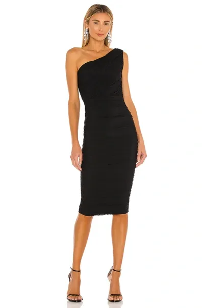 Nookie X Revolve Inspire One Shoulder Midi Dress In Black