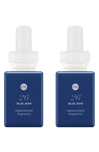 Pura X Capri Blue 2-pack Diffuser Fragrance Refills In Blue Jean