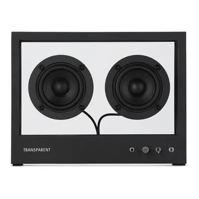 Transparent Black Small Glass Speaker