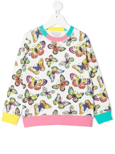 Stella Mccartney Kids' Little Girl's & Girl's Butterflies Sweatshirt In White