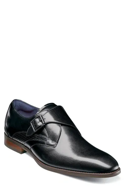 Stacy Adams Kinsley Monk Strap Loafer In Black