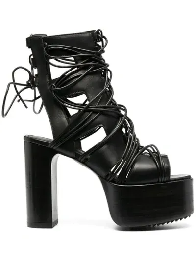 Rick Owens Performa Megalaced Shoes In Black