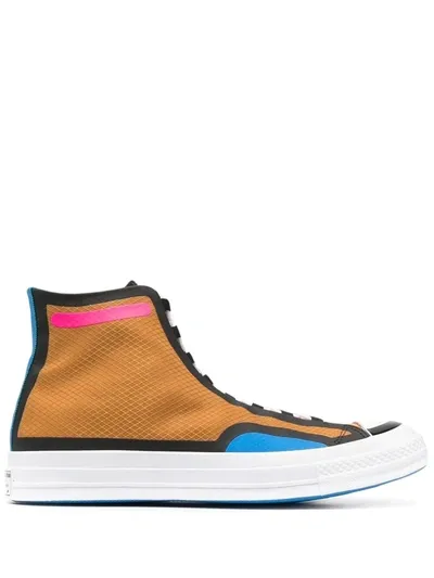 Converse Chuck 70 Hi Digital Terrain Sneakers In Dark Soba/black/hyper Pink