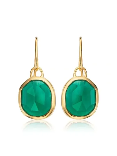 Monica Vinader Siren Semiprecious Stone Drop Earrings In Gold