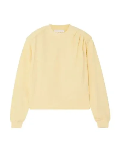 Remain Birger Christensen Yellow Padded Shoulders Sweatshirt