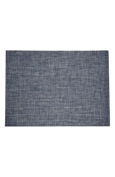 Chilewich Basketweave Indoor/outdoor Floor Mat In Denim