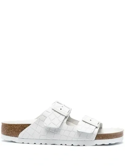 Birkenstock Arizona Buckled Sandals In White