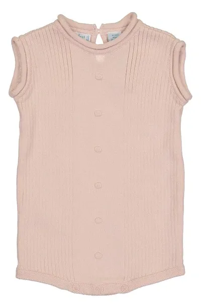 Feltman Brothers Babies' Sleeveless Knit Romper In Blush