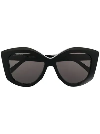 Balenciaga Dynasty Oversized Geometric-frame Sunglasses In .