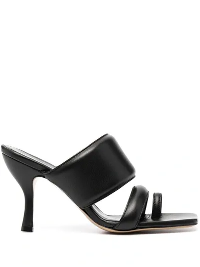 Gia Couture Gia Borghini X Pernille Teisbaek Perni 10 Padded Mules In Black