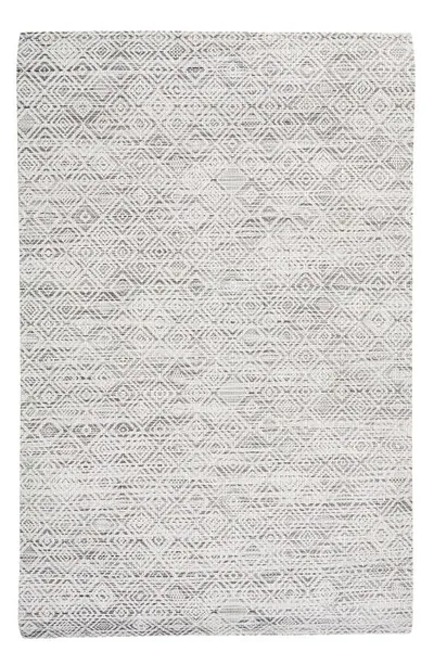 Chilewich Mosaic Geo Jacquard Indoor/outdoor Floor Mat In White/black