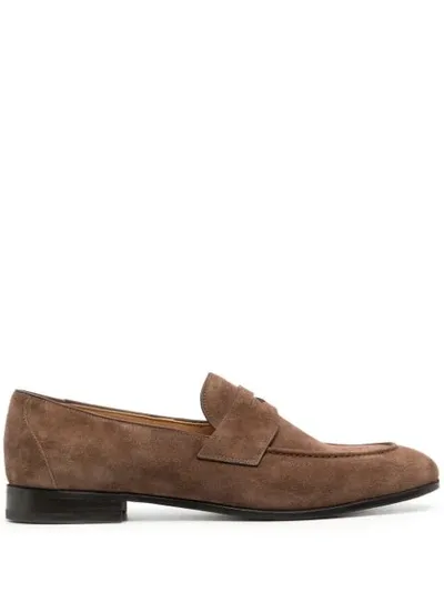 Church's Dundrige Suede Penny Loafers In Brown