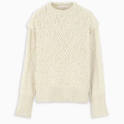 Remain Birger Christensen White Diana O-neck Sweater