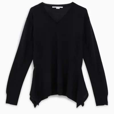 Stella Mccartney Ink Wool Sweater In Blue