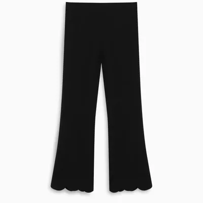 Miu Miu Faille Cady Trousers In Black