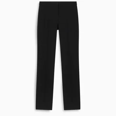 Alexander Mcqueen High-waist Straight Trousers In Black