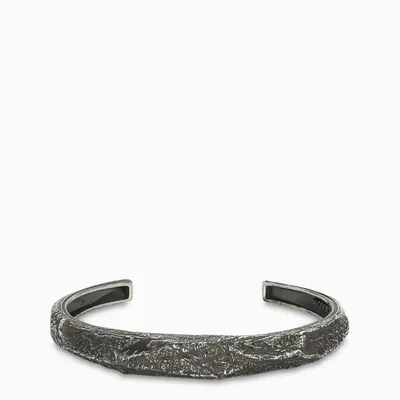 Nove25 Polygonal Materic Bracelet In Metal