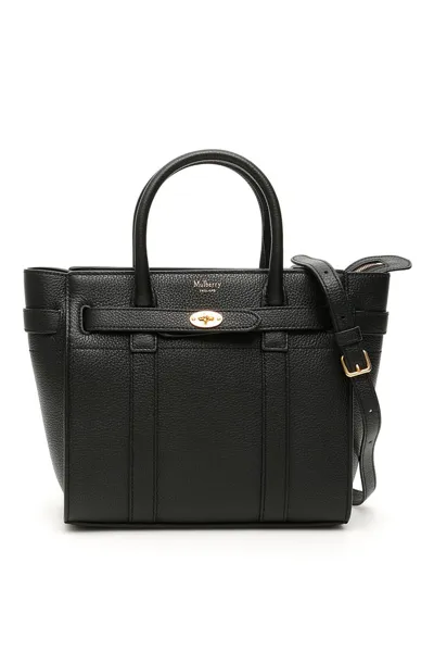 Mulberry Mini Bayswater Tote Bag In Black