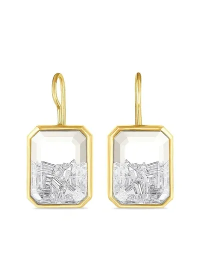 Moritz Glik 18kt Yellow Gold Esmeralda Diamond Shaker Earrings