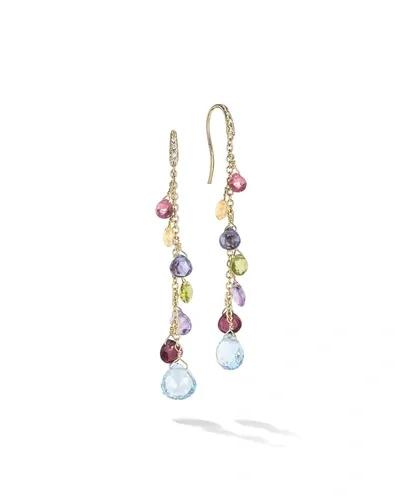 Marco Bicego Women's Paradise 18k Yellow Gold, Mixed-stone & Diamond Long Drop Earrings In Yellow Gold Multi