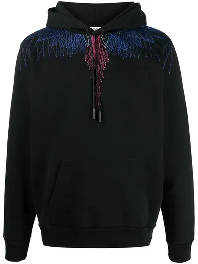 Marcelo Burlon County Of Milan Black & Multicolor Wings Hoodie