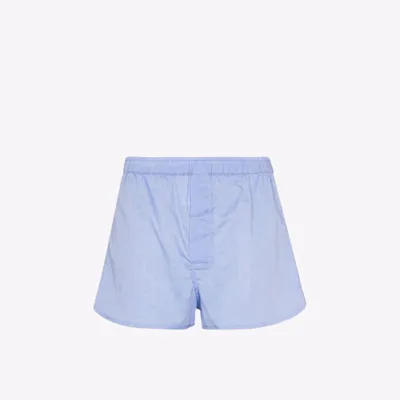 Derek Rose Amalfi Cotton Boxer Shorts In Blue