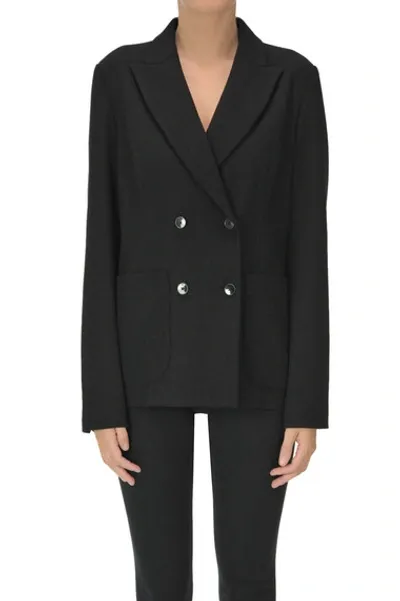 Barena Venezia Double Breasted Blazer In Black