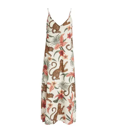 Desmond & Dempsey Soleia Printed Cotton-voile Nightdress In White