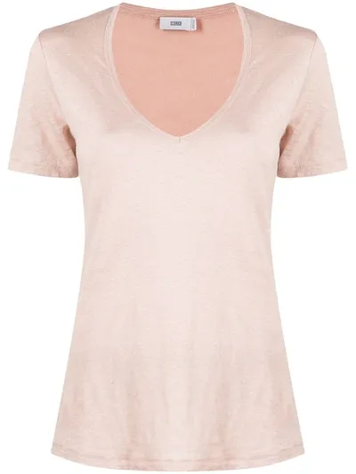 Closed Scoop Neck Short-sleeve T-shirt In Pale Pink