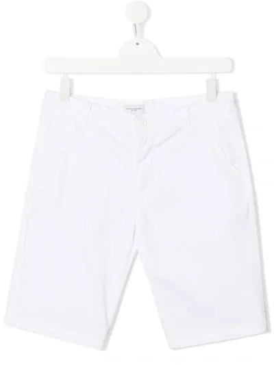 Paolo Pecora Teen Knee-length Chino Shorts In White