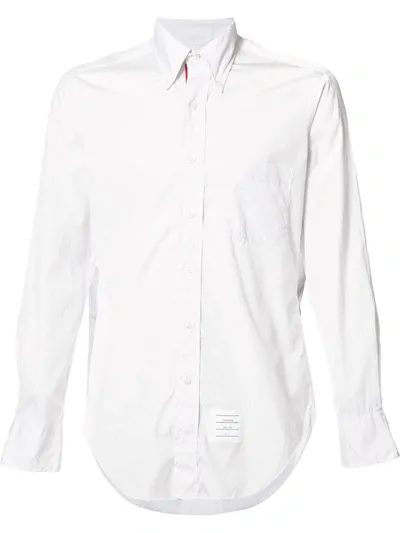 Thom Browne Contrast Fastening Shirt In White