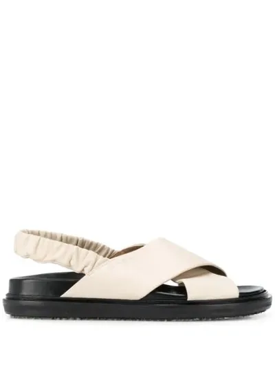 Marni Fussbett Sandals In White