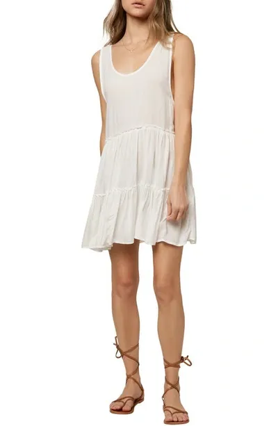 O'neill Linnet Sleeveless Cover-up Minidress In Vanilla