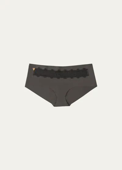 Uwila Warrior Happy Seam Brief Panties In Shale Blk