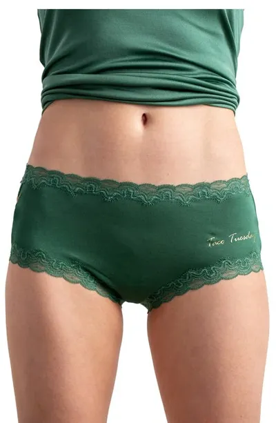 Uwila Warrior Sayings 2 Soft Silks Bikini Briefs In Smoke Pine