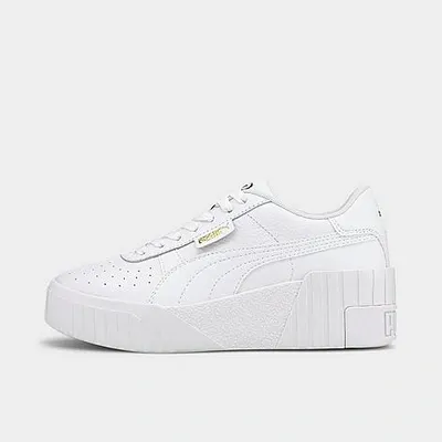 Puma Women's Cali Court Platform Wedge Sneakers In White- White