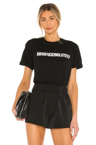 Departure Absofuckinglutley Tee In Black