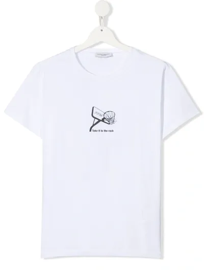 Paolo Pecora Teen Graphic-print T-shirt In White