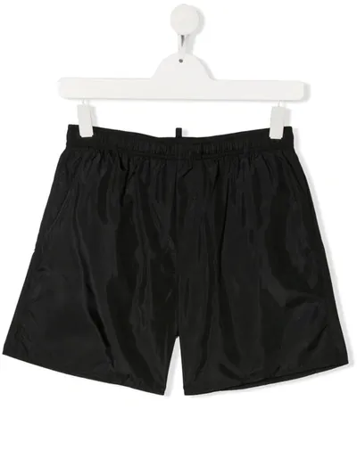 Dsquared2 Black D2kids Boxer Logo Swim Shorts