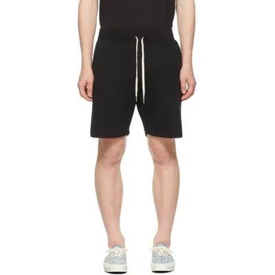 John Elliott Crimson Straight-leg Track Shorts In Black