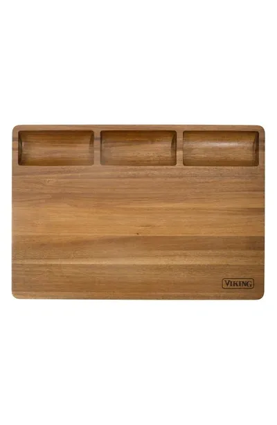 Clipper Viking 20-inch Butcher Block Prep/serving Board In Brown