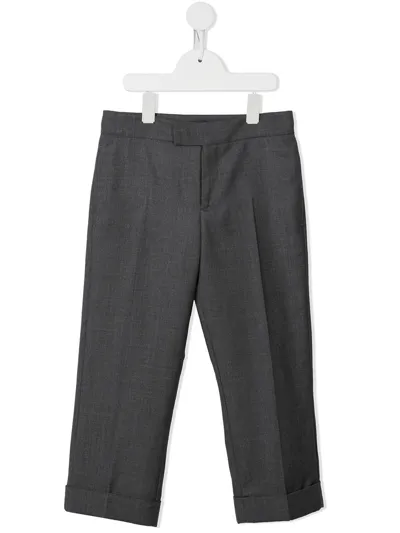 Thom Browne Super 120s Twill Tailored Trousers In Grey