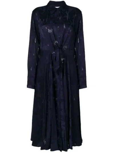 Diane Von Furstenberg Hemdkleid Mit Texturiertem Design In Midnight