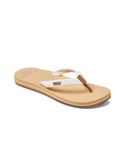 Reef Cushion Sands Womens Slip On Casual Flip-flops In Cloud