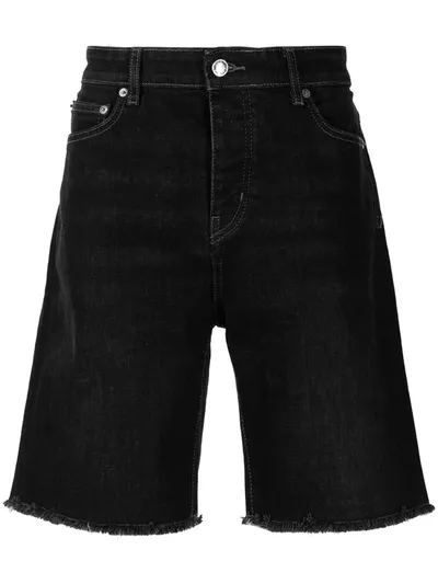 Zadig & Voltaire Knee-length Denim Shorts In Black