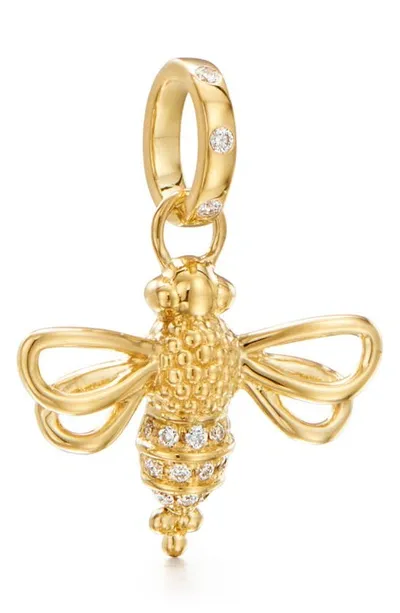 Temple St Clair Women's Tree Of Life 18k Yellow Gold & Diamond Resting Bee Pendant