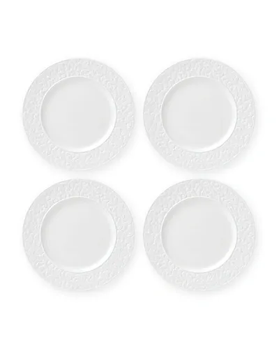 Kate Spade Blossom Lane 4-piece Accent Plate Set In White