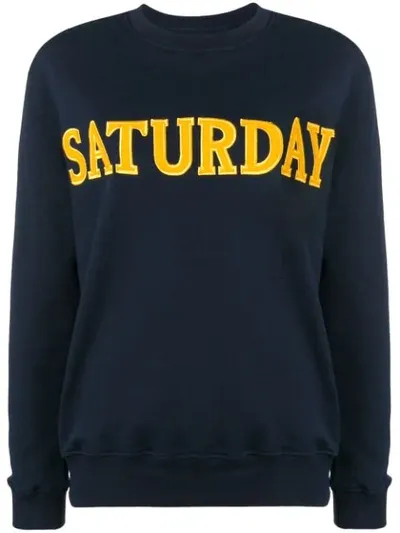 Alberta Ferretti Saturday Sweatshirt In Blue