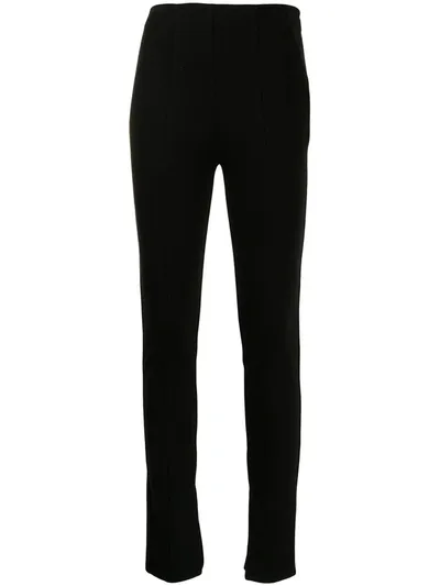 Anine Bing Blake High-rise Stretch-jersey Leggings In Black